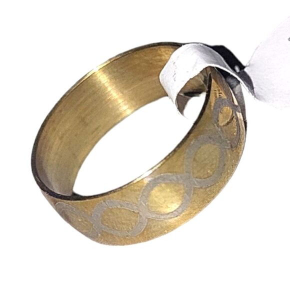 Gold Color Stainless Steel Ring Size 11 - Picture 9 of 9